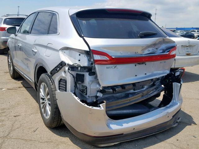 2LMTJ8KR3GBL40286 - 2016 LINCOLN MKX SELECT SILVER photo 3