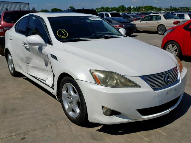 JTHBK262282068659 - 2008 LEXUS IS 250 WHITE photo 1