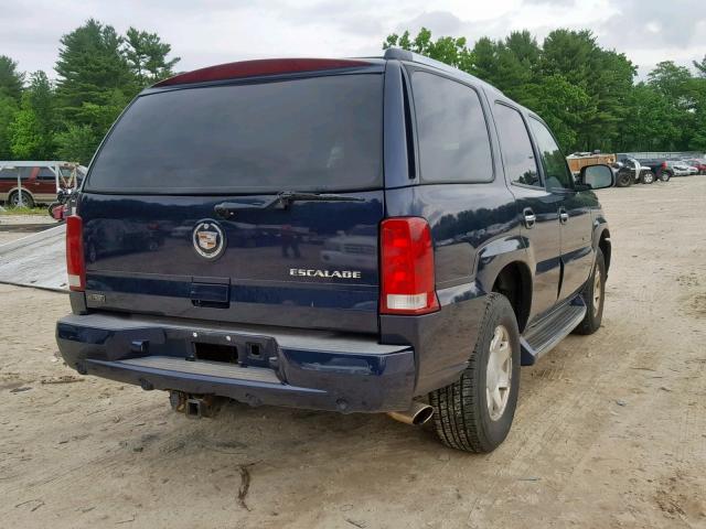 1GYEK63N54R214245 - 2004 CADILLAC ESCALADE L BLUE photo 4