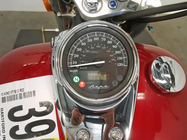 JH2RC5011FK200040 - 2015 HONDA VT750 C RED photo 7