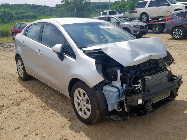 KNADN4A39D6197544 - 2013 KIA RIO EX SILVER photo 1