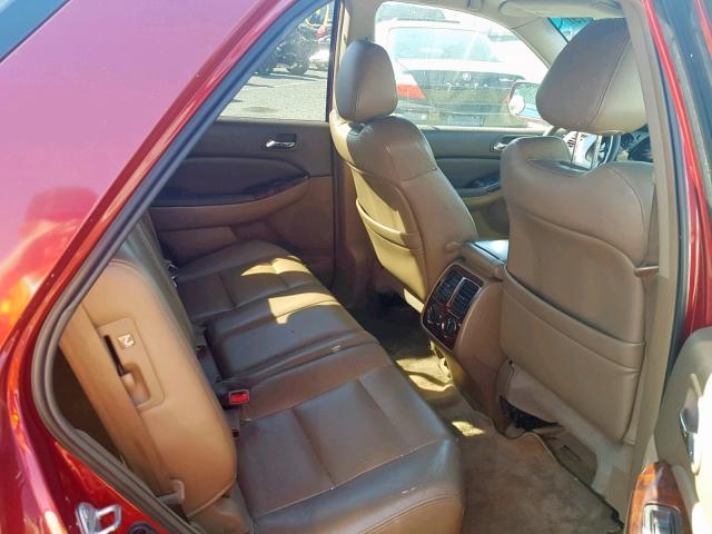 2HNYD18832H544640 - 2002 ACURA MDX TOURIN BURGUNDY photo 6