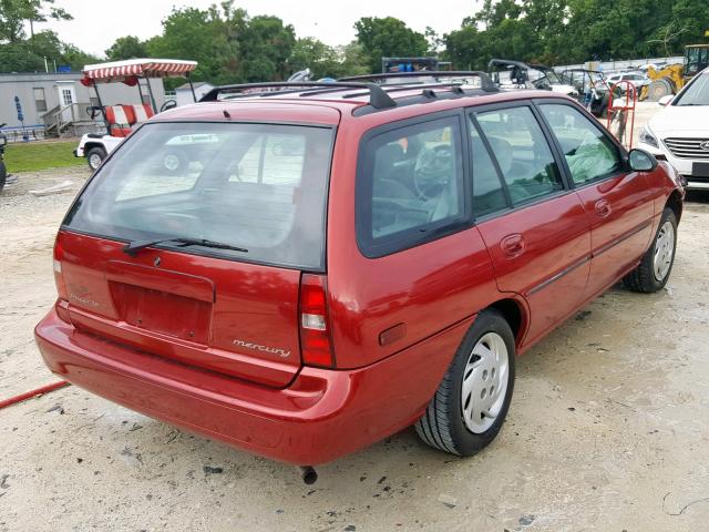 3MELM15P4VR603195 - 1997 MERCURY TRACER LS BURGUNDY photo 4