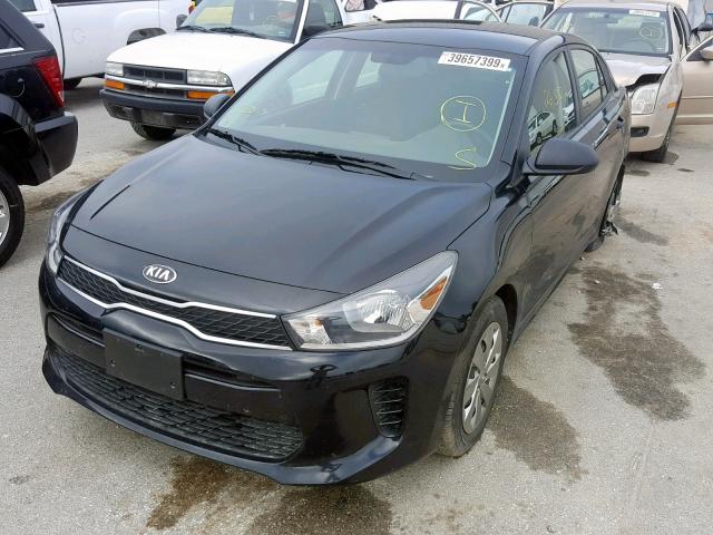 3KPA24AB5JE050715 - 2018 KIA RIO LX BLACK photo 2