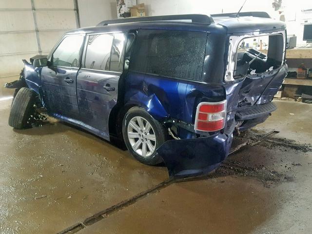 2FMGK5BC0BBD16220 - 2011 FORD FLEX SE BLUE photo 3