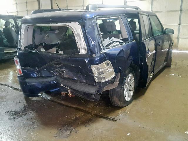 2FMGK5BC0BBD16220 - 2011 FORD FLEX SE BLUE photo 4