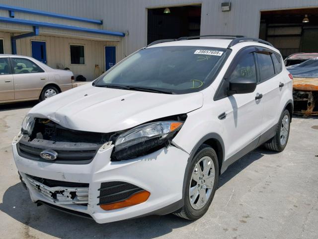 1FMCU0F79EUD77718 - 2014 FORD ESCAPE S WHITE photo 2