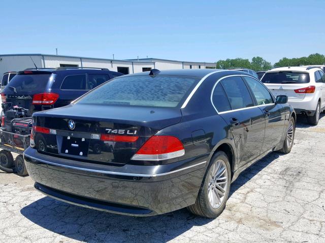 WBAGN63594DS54487 - 2004 BMW 745 LI BLACK photo 4