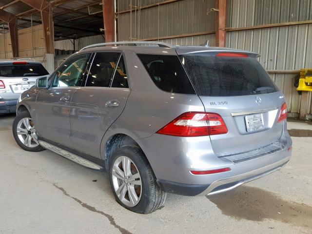 4JGDA5HB0CA080203 - 2012 MERCEDES-BENZ ML 350 4MA GRAY photo 3