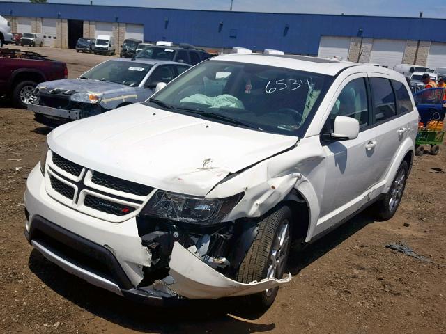 3C4PDDEG6JT296534 - 2018 DODGE JOURNEY GT WHITE photo 2