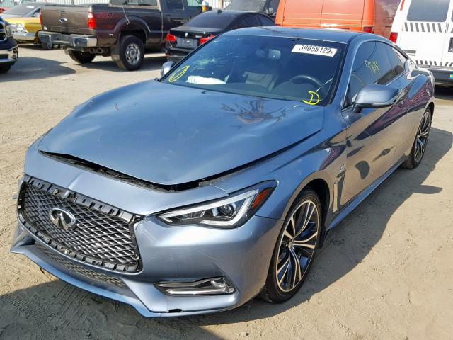 JN1CV7EK5JM200113 - 2018 INFINITI Q60 PURE BLUE photo 2