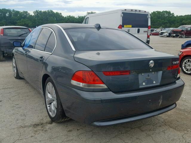 WBAGL63483DP67791 - 2003 BMW 745 I SILVER photo 3