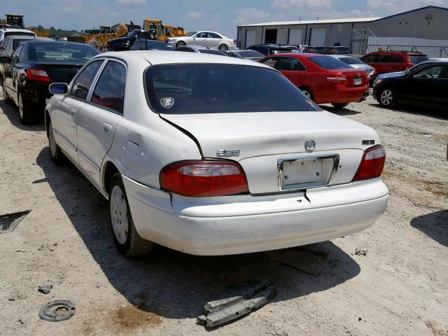 1YVGF22C725298210 - 2002 MAZDA 626 LX WHITE photo 3