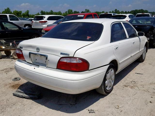 1YVGF22C725298210 - 2002 MAZDA 626 LX WHITE photo 4