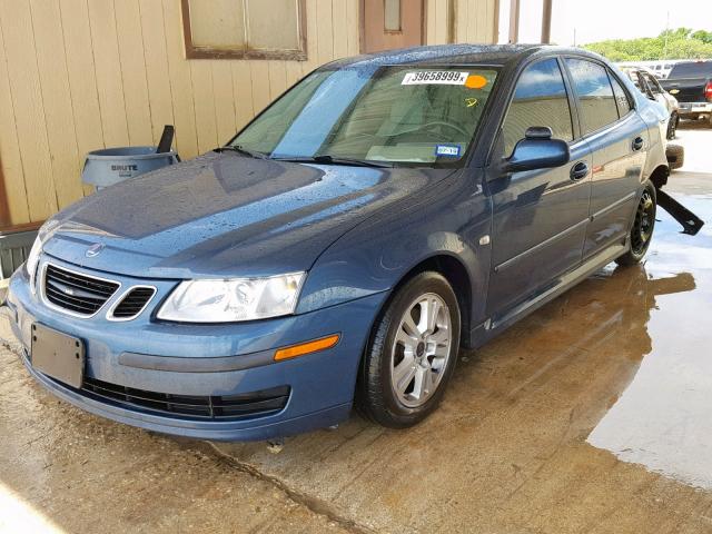 YS3FD49Y571114345 - 2007 SAAB 9-3 2.0T BLUE photo 2