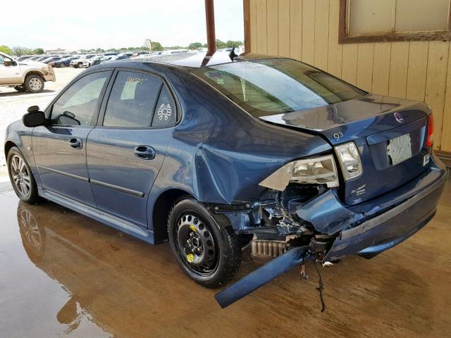 YS3FD49Y571114345 - 2007 SAAB 9-3 2.0T BLUE photo 3