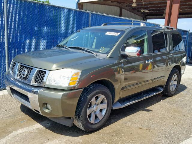 5N1AA08A65N729849 - 2005 NISSAN ARMADA SE GREEN photo 2