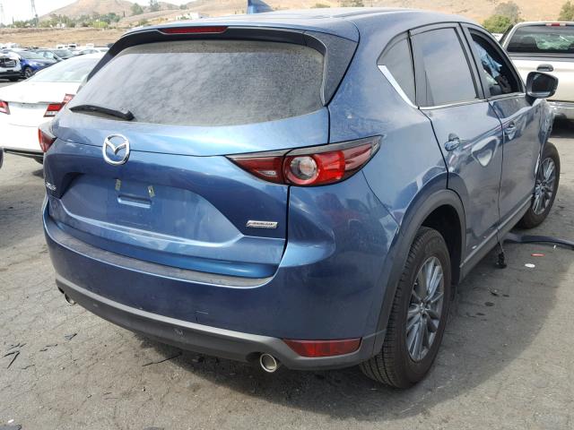 JM3KFABM1J1318189 - 2018 MAZDA CX-5 SPORT BLUE photo 4