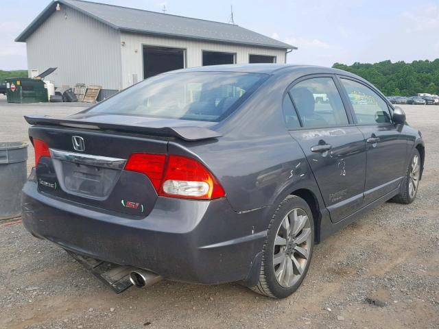 2HGFA55549H705550 - 2009 HONDA CIVIC SI CHARCOAL photo 4