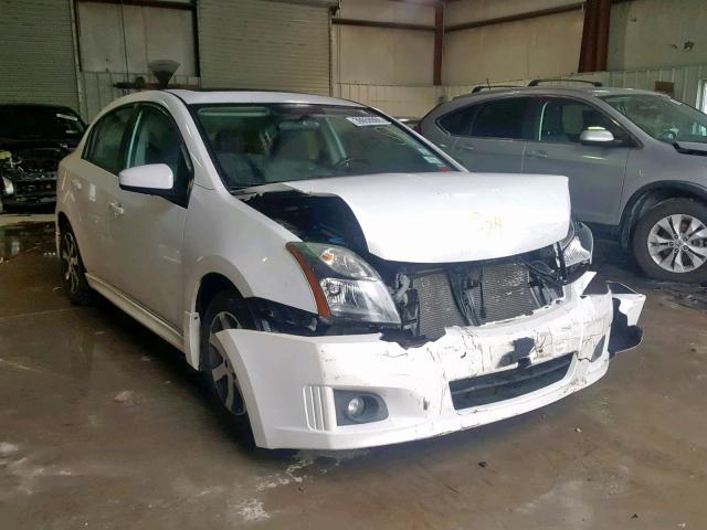 3N1AB6AP9CL766476 - 2012 NISSAN SENTRA 2.0 WHITE photo 1