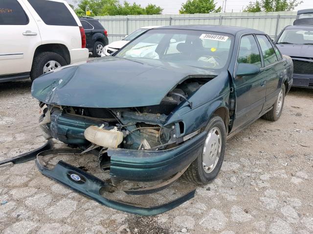 1FALP52U2SA315245 - 1995 FORD TAURUS GL GREEN photo 2