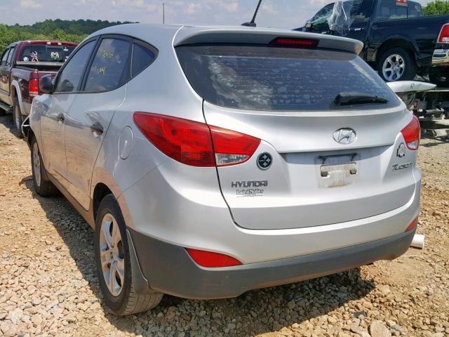 KM8JT3AB8BU122240 - 2011 HYUNDAI TUCSON GL SILVER photo 3