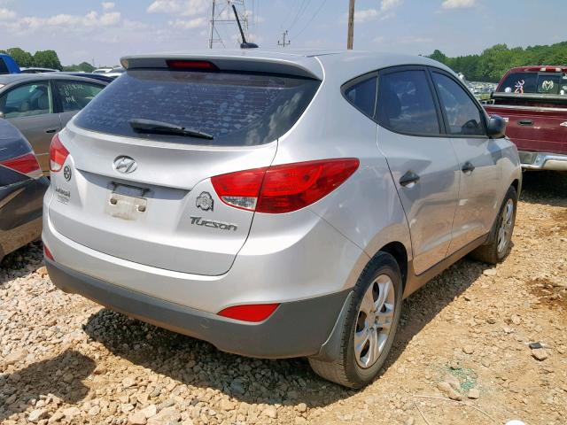 KM8JT3AB8BU122240 - 2011 HYUNDAI TUCSON GL SILVER photo 4