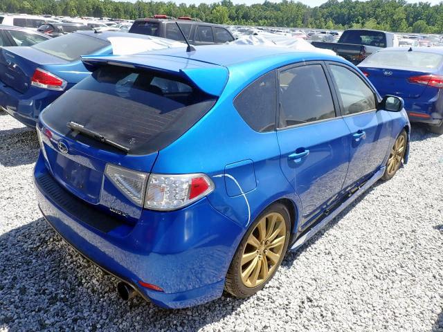 JF1GH7G67AG823744 - 2010 SUBARU IMPREZA WR BLUE photo 4