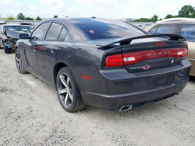 2C3CDXHGXEH312653 - 2014 DODGE CHARGER SX CHARCOAL photo 3