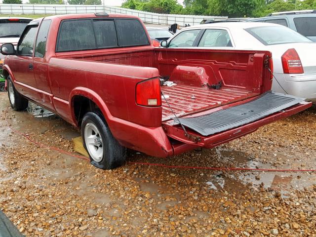 1GCCS19W9S8154229 - 1995 CHEVROLET S TRUCK S1 RED photo 3
