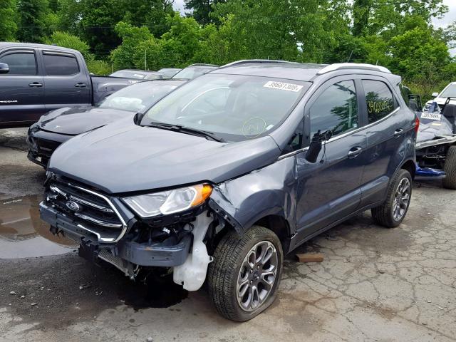 MAJ6S3KL8KC260554 - 2019 FORD ECOSPORT T GRAY photo 2