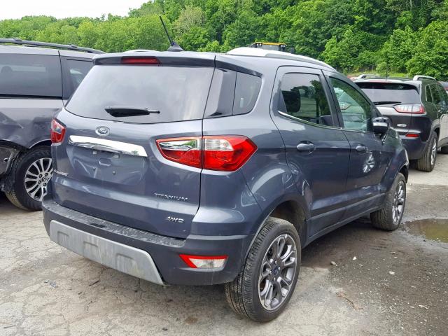 MAJ6S3KL8KC260554 - 2019 FORD ECOSPORT T GRAY photo 4