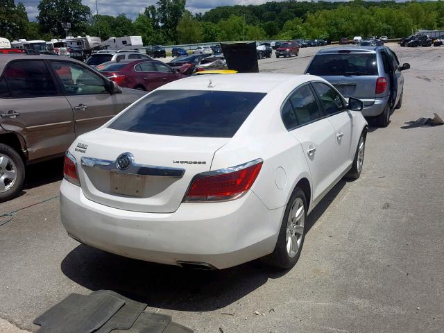 1G4GC5E34CF170445 - 2012 BUICK LACROSSE WHITE photo 4