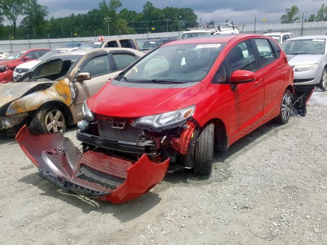 3HGGK5H8XFM706450 - 2015 HONDA FIT EX RED photo 2