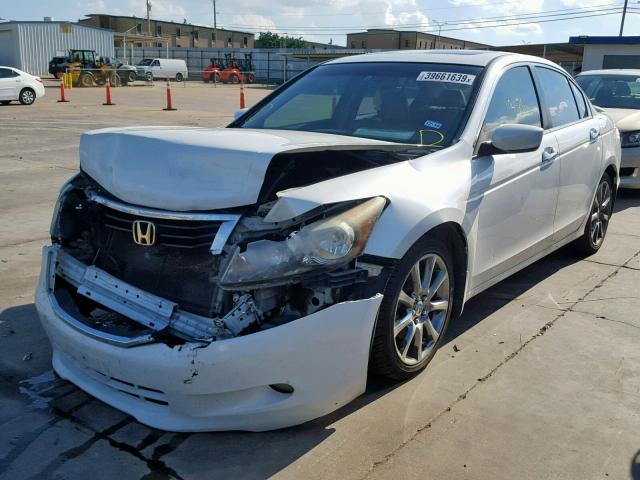 1HGCP36878A015724 - 2008 HONDA ACCORD EXL WHITE photo 2