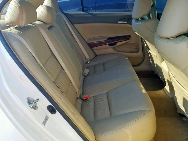 1HGCP36878A015724 - 2008 HONDA ACCORD EXL WHITE photo 6