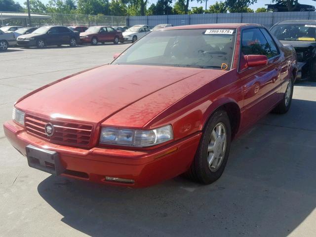 1G6ET1293XU611368 - 1999 CADILLAC ELDORADO T RED photo 2