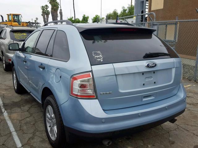 2FMDK36C98BA67071 - 2008 FORD EDGE SE BLUE photo 3