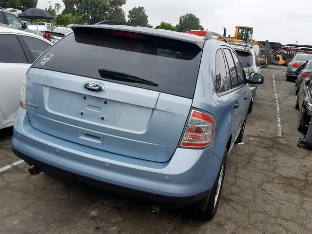 2FMDK36C98BA67071 - 2008 FORD EDGE SE BLUE photo 4