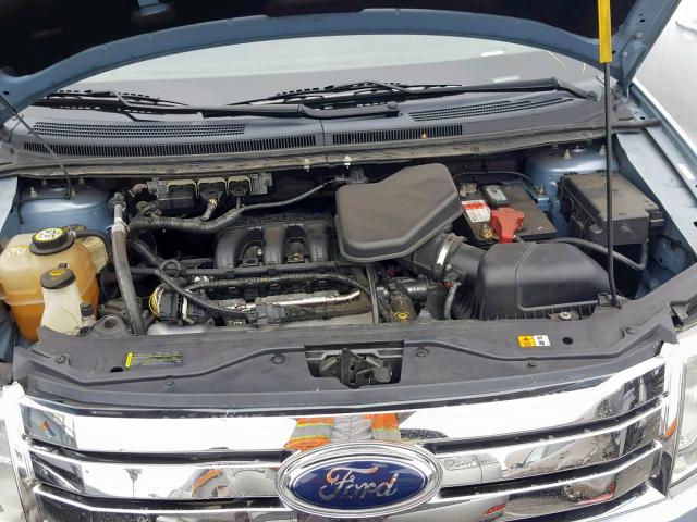 2FMDK36C98BA67071 - 2008 FORD EDGE SE BLUE photo 7