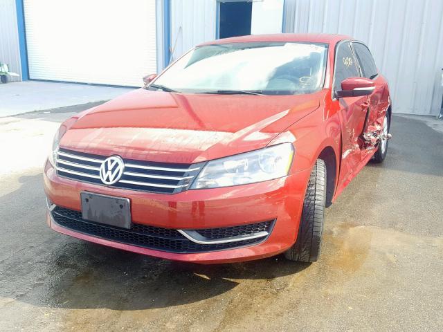 1VWAT7A38FC052834 - 2015 VOLKSWAGEN PASSAT S RED photo 2