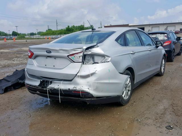 1FA6P0G77G5135293 - 2016 FORD FUSION S SILVER photo 4