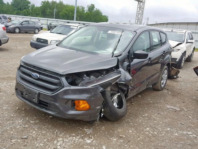 1FMCU0F70JUB39489 - 2018 FORD ESCAPE S GRAY photo 2