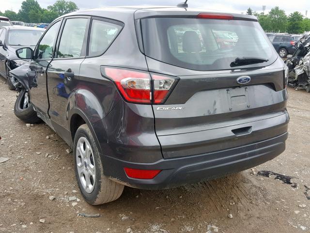 1FMCU0F70JUB39489 - 2018 FORD ESCAPE S GRAY photo 3