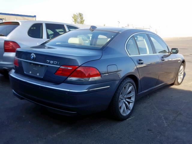 WBAHL83588DT12813 - 2008 BMW 750 I GRAY photo 4