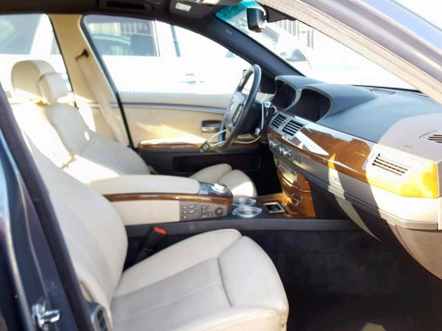 WBAHL83588DT12813 - 2008 BMW 750 I GRAY photo 5