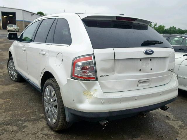 2FMDK4KC4ABB16730 - 2010 FORD EDGE LIMIT WHITE photo 3