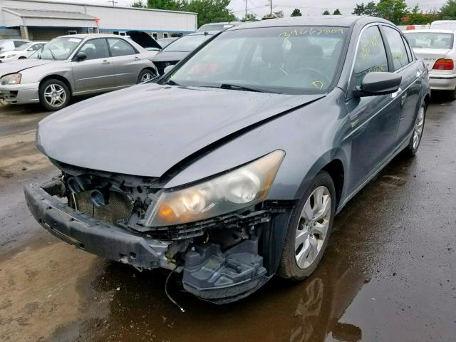 1HGCP36868A021952 - 2008 HONDA ACCORD EXL GRAY photo 2