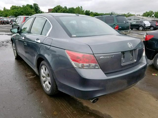 1HGCP36868A021952 - 2008 HONDA ACCORD EXL GRAY photo 3