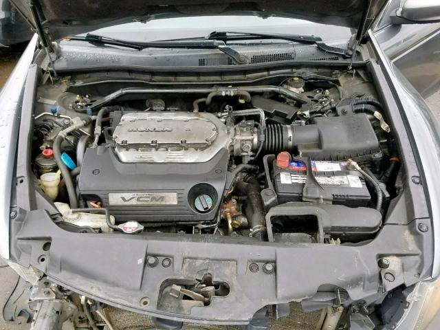 1HGCP36868A021952 - 2008 HONDA ACCORD EXL GRAY photo 7